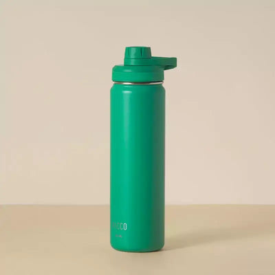 Garrafa Térmica PACCO Hydrav2 650ml verde com alto desempenho térmico e design sofisticado, ideal para manter bebidas frias ou quentes.