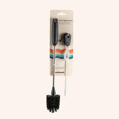 Kit de Escovas para Limpeza de Garrafas, Canudos e Tampas