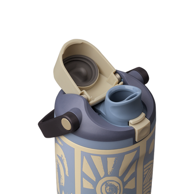 Garrafa térmica Owala FreeSip Sway na cor Vintage Surf