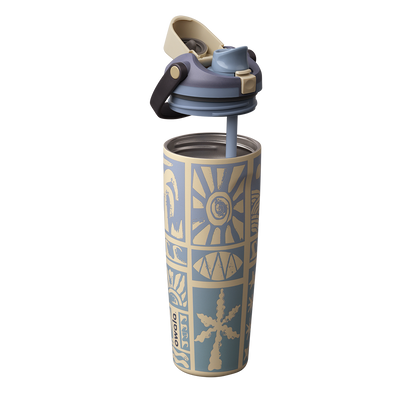 Garrafa térmica Owala FreeSip Sway na cor Vintage Surf
