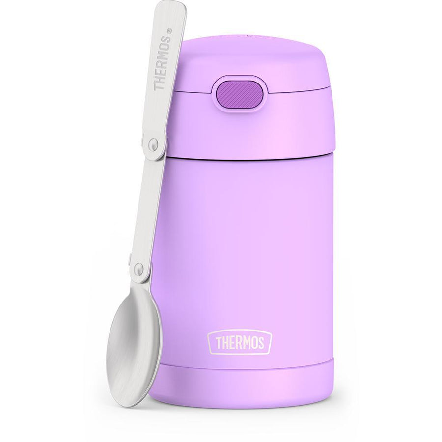 Pote Térmico Thermos Funtainer 470 ml Lilac, vista frontal com tampa fechada