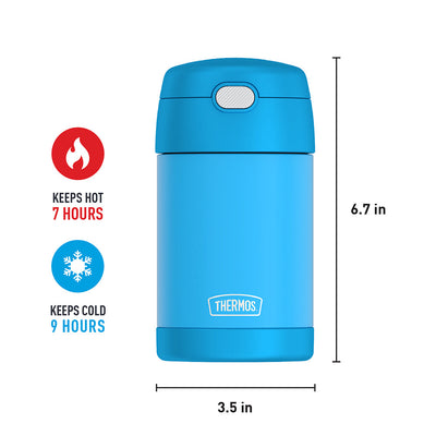 Pote Térmico Thermos Funtainer 470 ml Azul Eletrizante, tabela de medidas