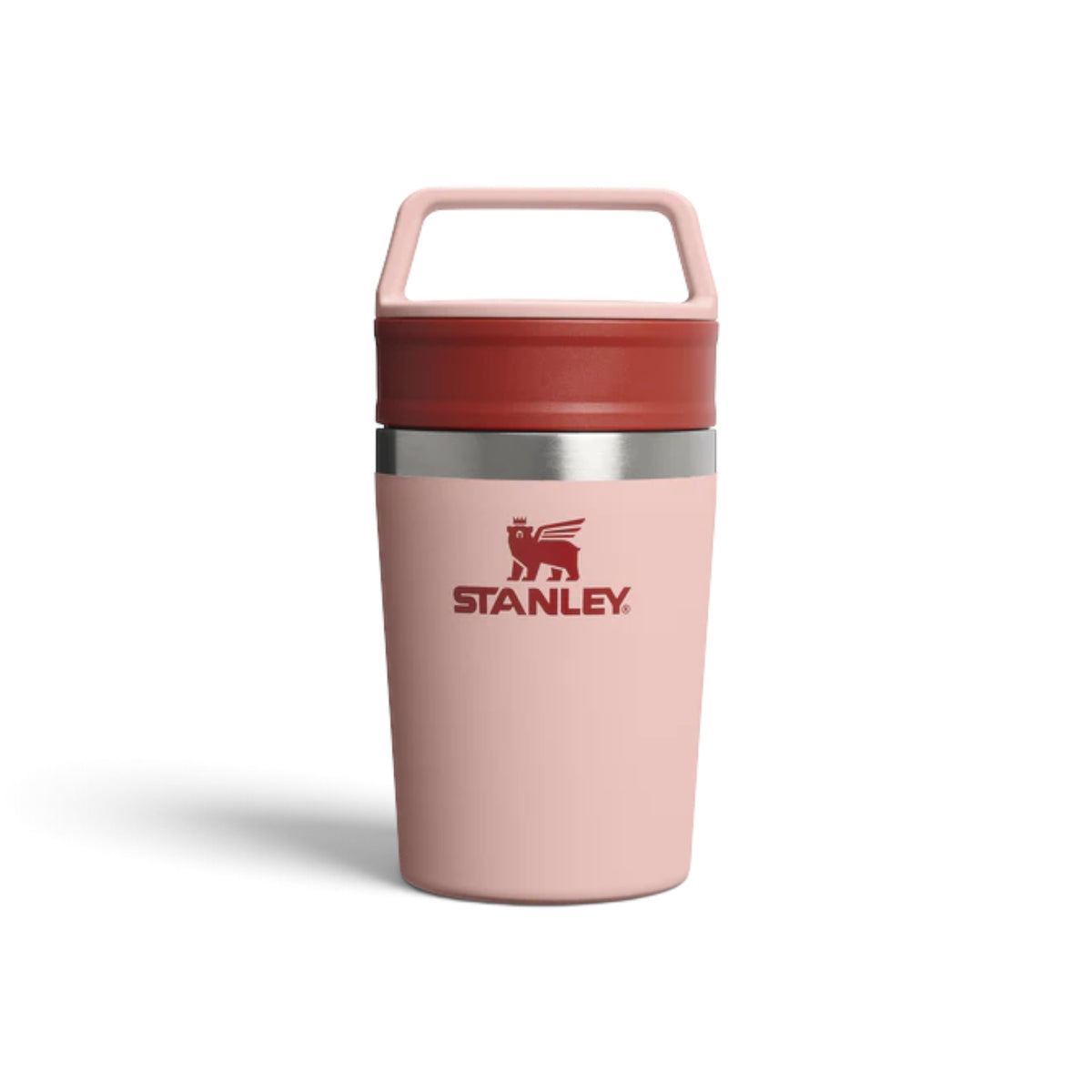 Mug Térmica Café Go (236 ml) Peach Rose, vista frontal com tampa fechada