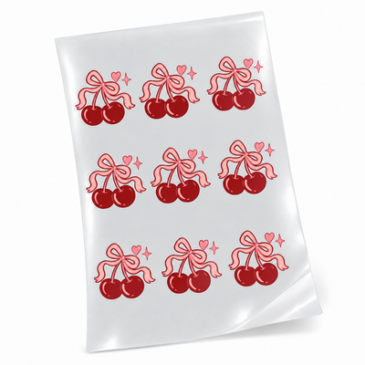Cartela de Stickers UV DTF com Verniz