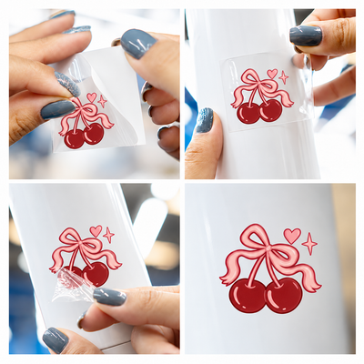 Cartela de Stickers UV DTF com Verniz