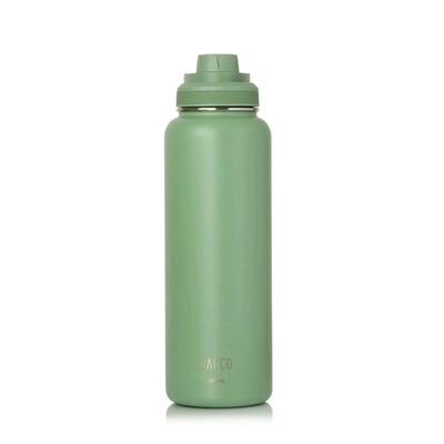 Garrafa Térmica PACCO Hydrav2 1200ml verde, ideal para manter bebidas frias por 24h e quentes por 12h, alta performance e durabilidade.