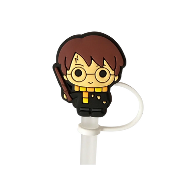 Protetor de Canudo Quencher - Variados com personagem estilizado em silicone