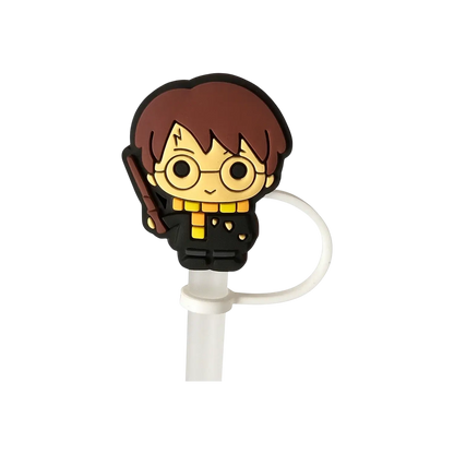 Protetor de Canudo Quencher - Variados com personagem estilizado em silicone