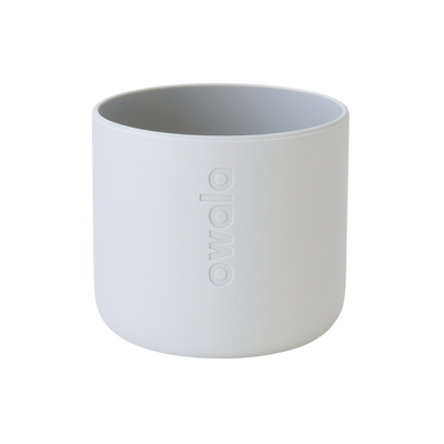 Capa Protetora de Silicone para Garrafa Owala - 710ml | 24oz em silicone branco resistente e antiderrapante