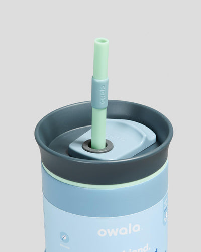 Copo Tumbler Térmico Owala - 710ml | 24oz com design inteligente para bebidas quentes e frias, destaque para isolamento a vácuo.
