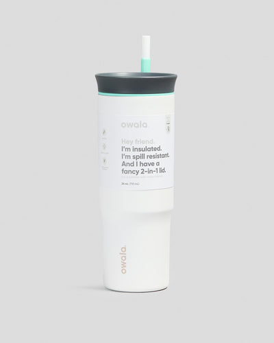 Copo Tumbler Térmico Owala - 710ml | 24oz com design inteligente e isolamento a vácuo para bebidas geladas ou quentes.