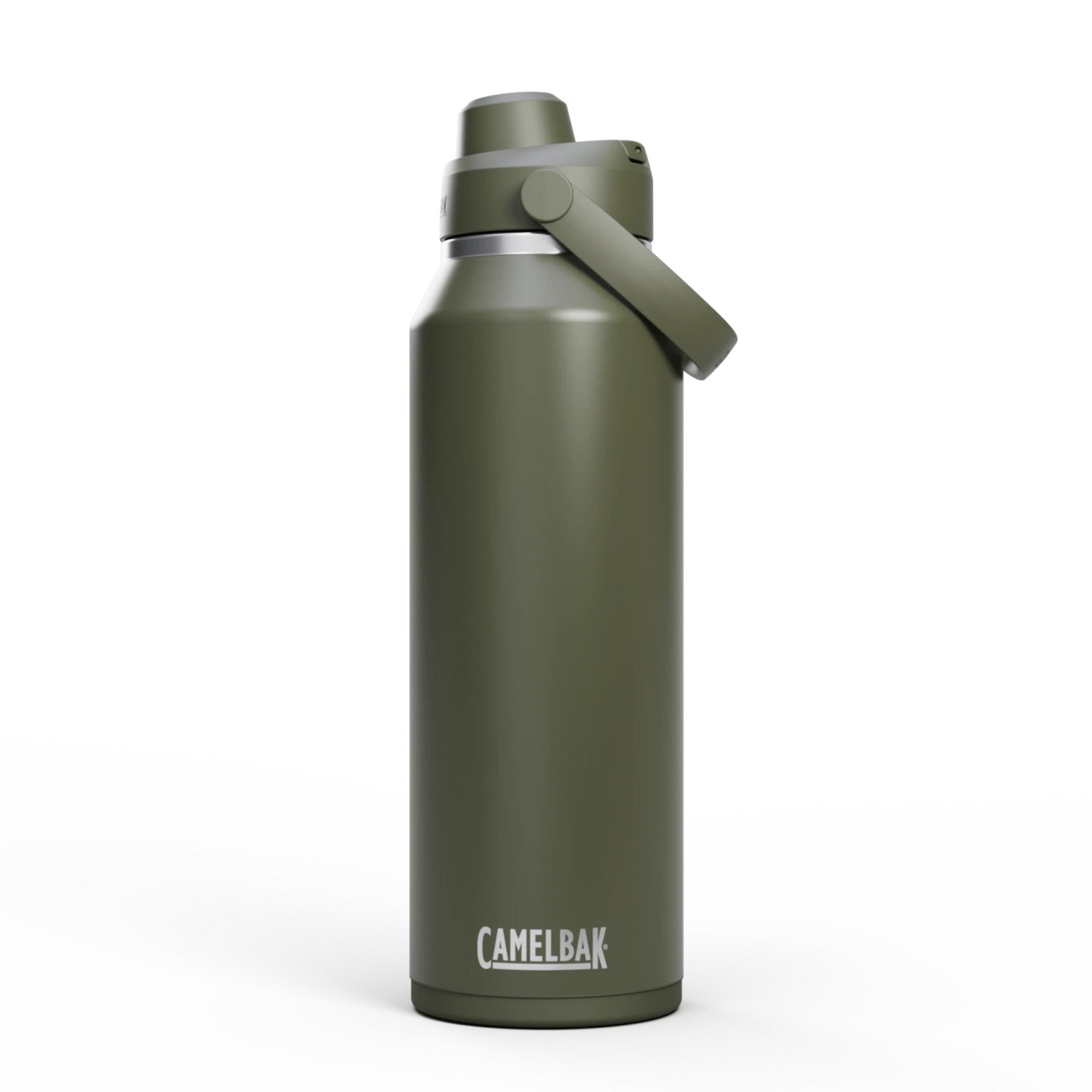 Garrafa Térmica Thrive Camelbak 1,18L em cor verde, ideal para atividades ao ar livre e hidratação.