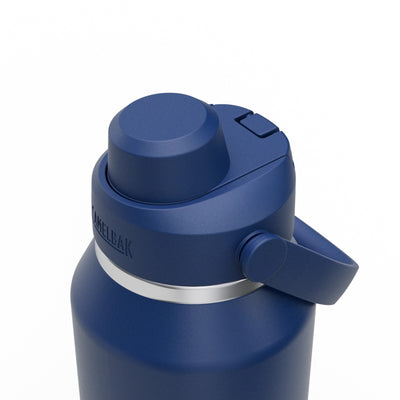 Detalhe da tampa da Garrafa Térmica Thrive Camelbak 1,18L, ideal para manter suas bebidas na temperatura ideal.