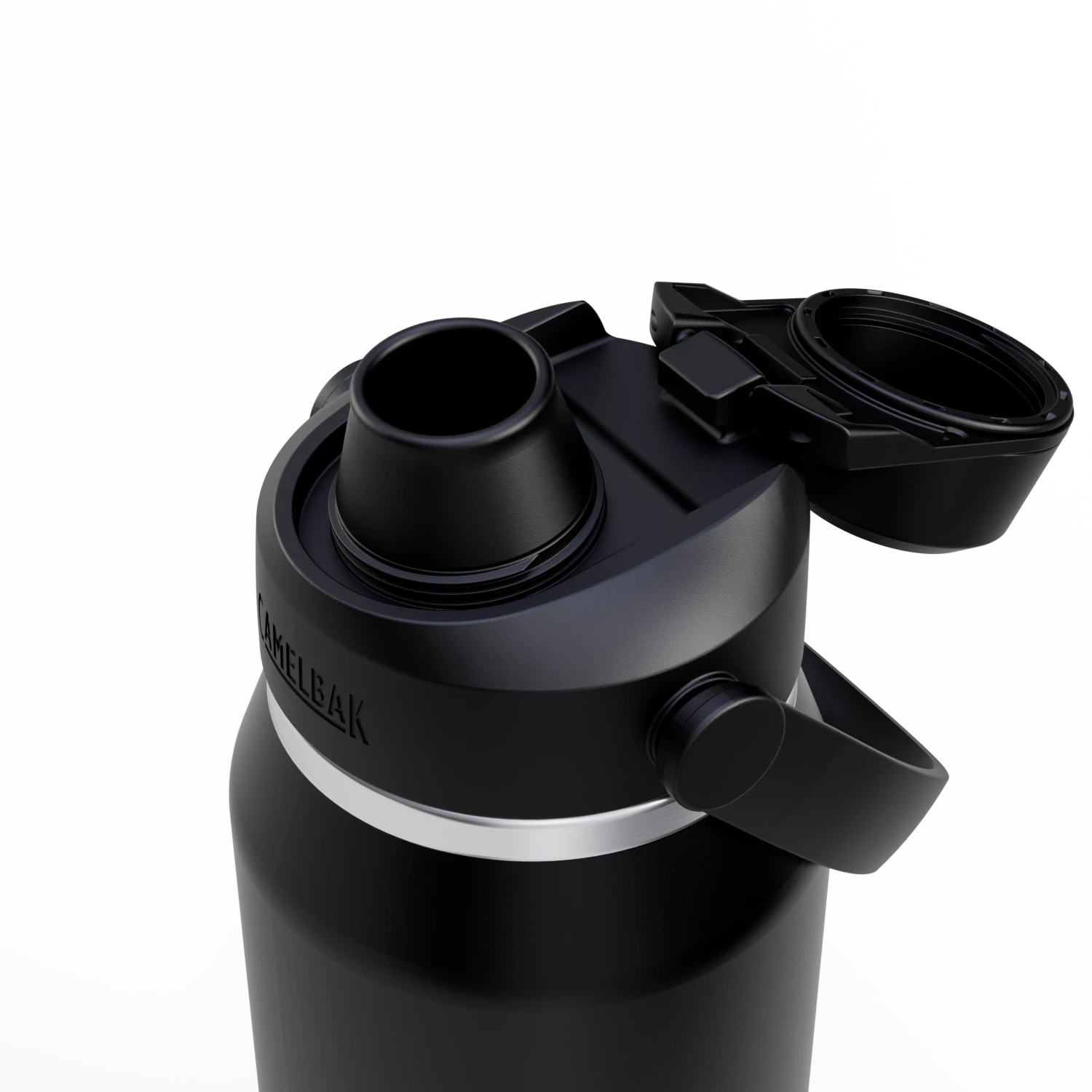 Garrafa Térmica Thrive Camelbak 946ml com tampa aberta, ideal para transporte e desempenho térmico.