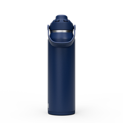 Garrafa Térmica Thrive Camelbak 946ml em azul, ideal para transporte diário e atividades ao ar livre.