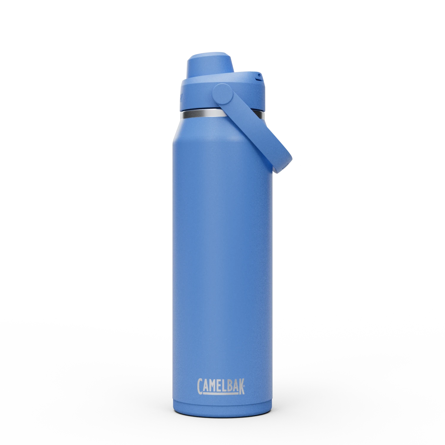 Garrafa Térmica Thrive Camelbak 946ml - garrafa de água azul com tampa e alça para transporte