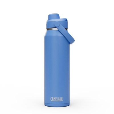 Garrafa Térmica Thrive Camelbak 946ml - garrafa de água azul com tampa e alça para transporte