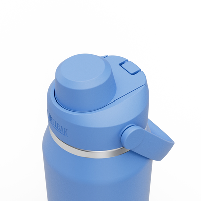 Garrafa Térmica Thrive Camelbak 946ml com tampa azul e design ergonômico.