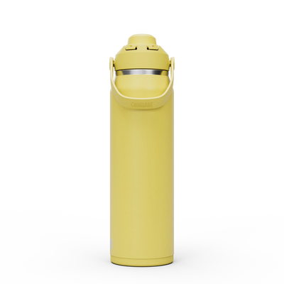 Garrafa Térmica Thrive Camelbak 946ml amarela com alça e design moderno, ideal para transporte diário e atividades.