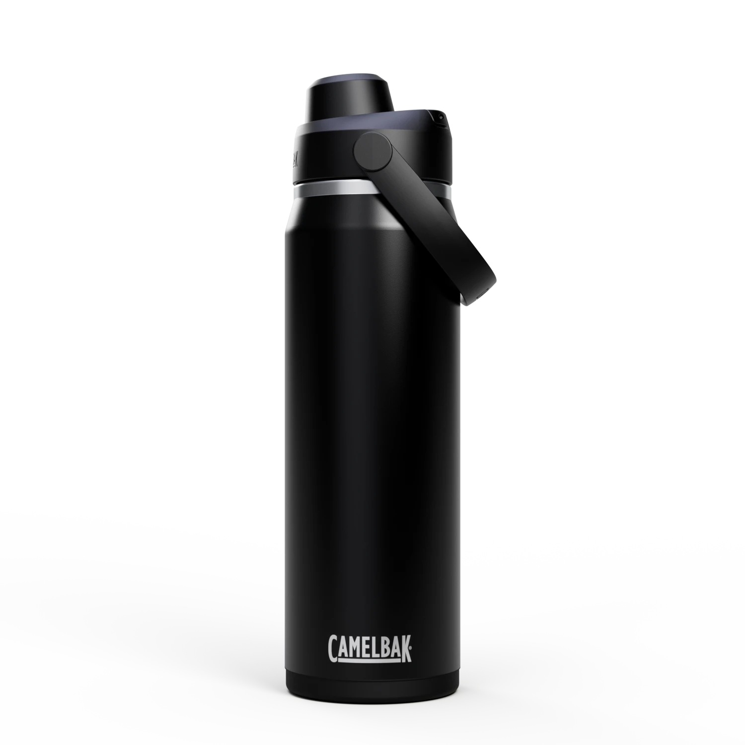 Garrafa Térmica Camelbak Thrive 740ml em preto com design moderno e prático.