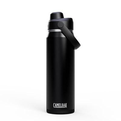 Garrafa Térmica Camelbak Thrive 740ml em preto com design moderno e prático.