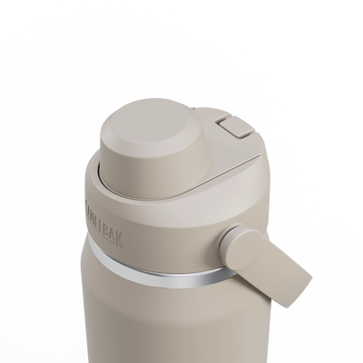 Garrafa Térmica Camelbak Thrive 740ml com tampa e botão de liberação.