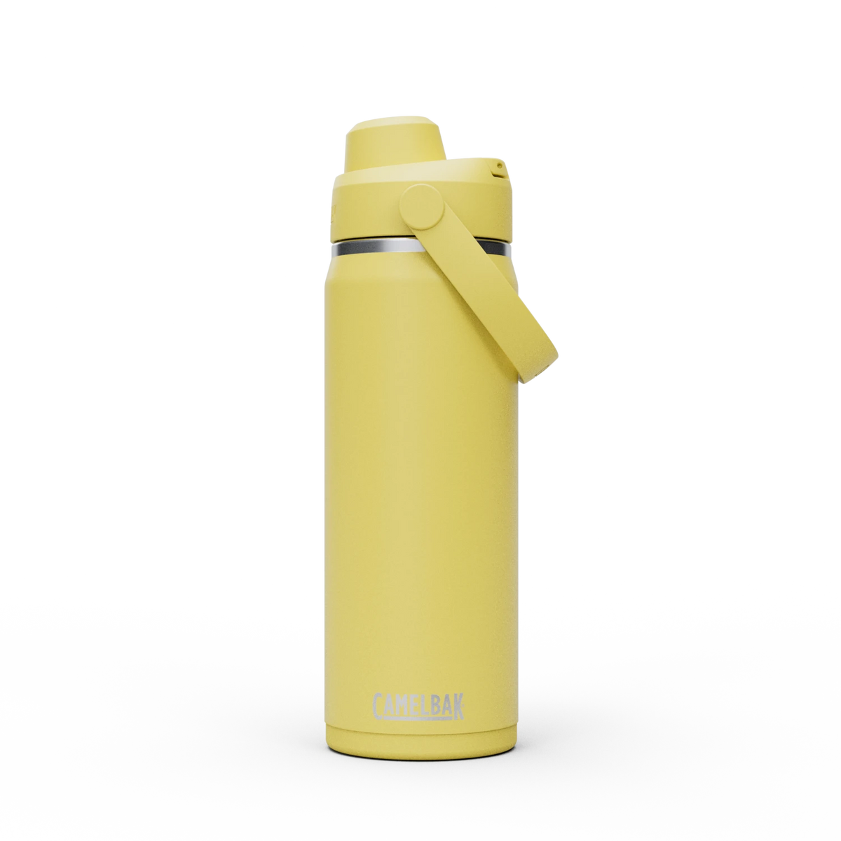 Garrafa Térmica Camelbak Thrive Chug 590ml em amarelo, ideal para hidratação durante o dia a dia.