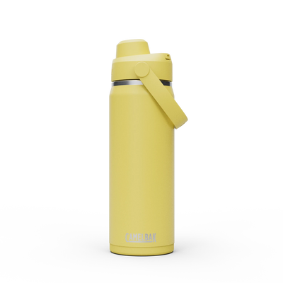Garrafa Térmica Camelbak Thrive Chug 590ml em amarelo, ideal para hidratação durante o dia a dia.