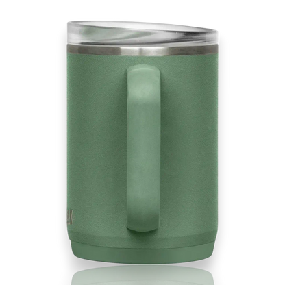 Caneca Térmica Thrive Camelbak 470ml verde com tampa a prova de vazamentos e isolamento a vácuo de parede dupla para bebidas.