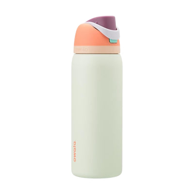 Garrafa Térmica Owala FreeSip 946 ml (32 oz) Surf's Edge, vista frontal com tampa fechada