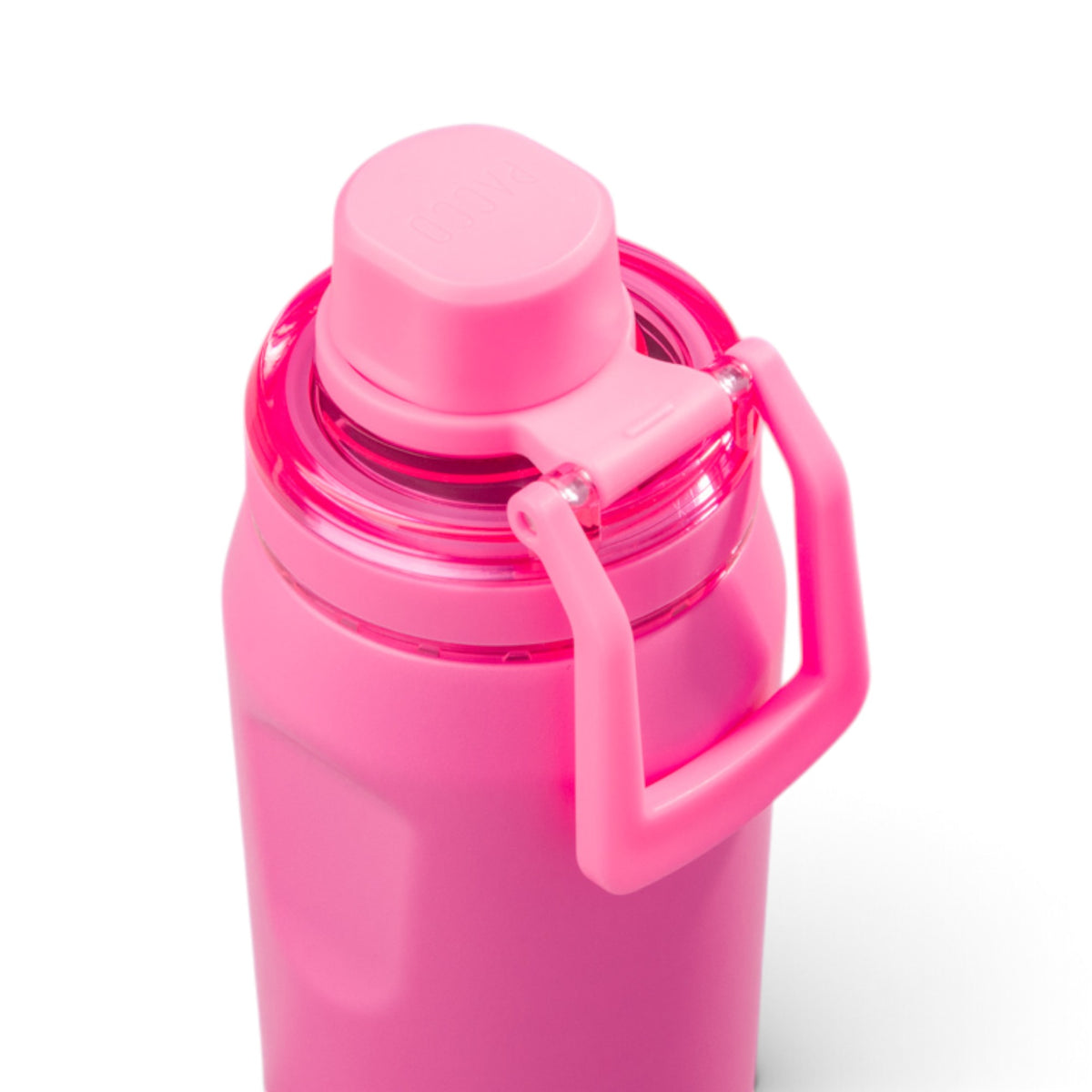Garrafa Térmica PACCO Vyta 350 ml Chiclete, vista de cima com tampa fechada