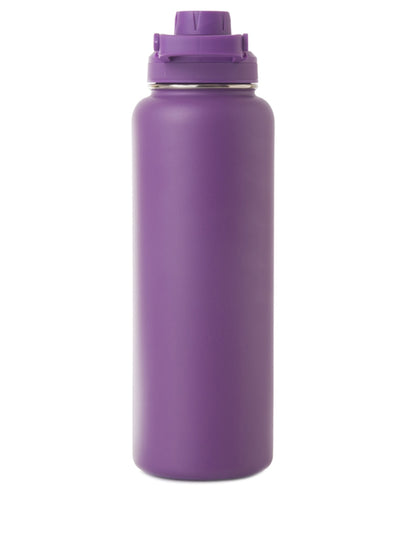 Garrafa Térmica PACCO Hydrav2 1200ml roxa, durável e de alta performance térmica para bebidas quentes ou frias por longos períodos.