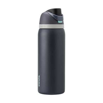 Garrafa Térmica Owala FreeSip 946 ml (32 oz) Foggy Tide, vista frontal com tampa fechada