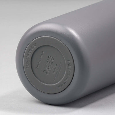 Base da Garrafa Térmica PACCO Vyta 500ml com design elegante em aço inoxidável para desempenho térmico superior.