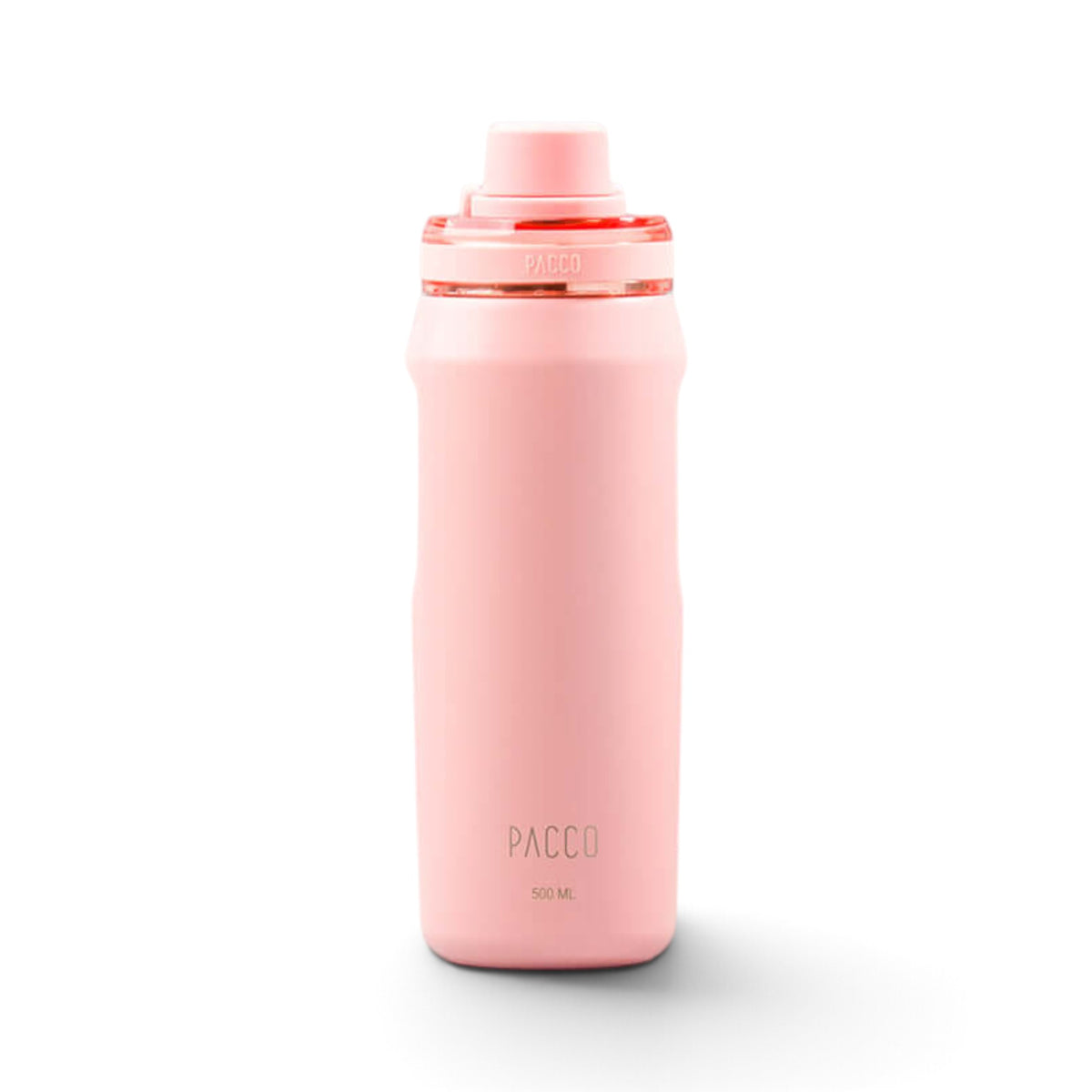 Garrafa Térmica PACCO Vyta 500 ml Rose, vista frontal com tampa fechada