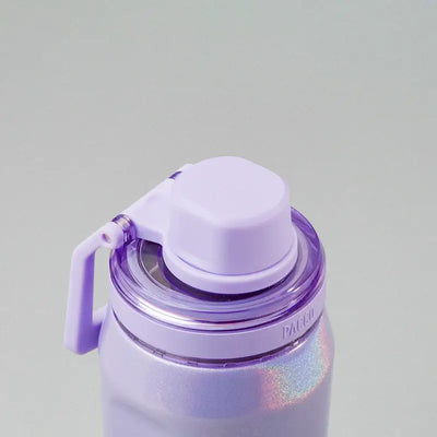 Tampa da Garrafa Térmica Vyta 500ml PACCO | PEDRAS PRECIOSAS em cor lilás, com design compacto e sofisticado para alta performance térmica.