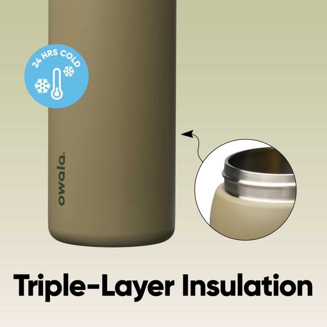 Garrafa Térmica Owala FreeSip - 946ml | 32oz com isolamento triplo para manter bebidas frias por 24 horas.