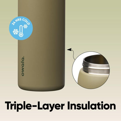 Garrafa Térmica Owala FreeSip - 946ml | 32oz com isolamento triplo para manter bebidas frias por 24 horas.
