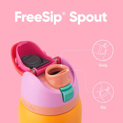 Garrafa Térmica Owala FreeSip 946 ml (32 oz) Tropical, infográfico com as características, foto 29 de 141