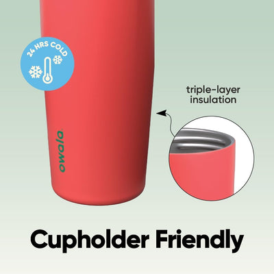 Garrafa Térmica Owala FreeSip Sway - 887ml com isolamento de três camadas e design que adapta a copos.