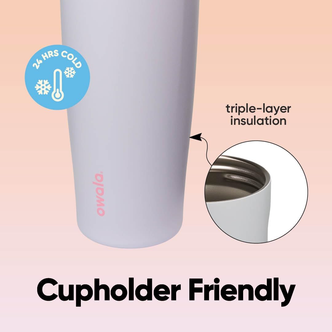 Garrafa Térmica Owala FreeSip Sway - 887ml com isolamento triplo e design amigável para porta-copos.