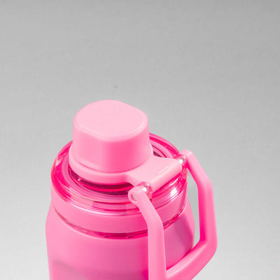 Garrafa Térmica PACCO Vyta 650ml rosa com tampa hermética, ideal para conservar bebidas quentes por 12h e frias por 24h.