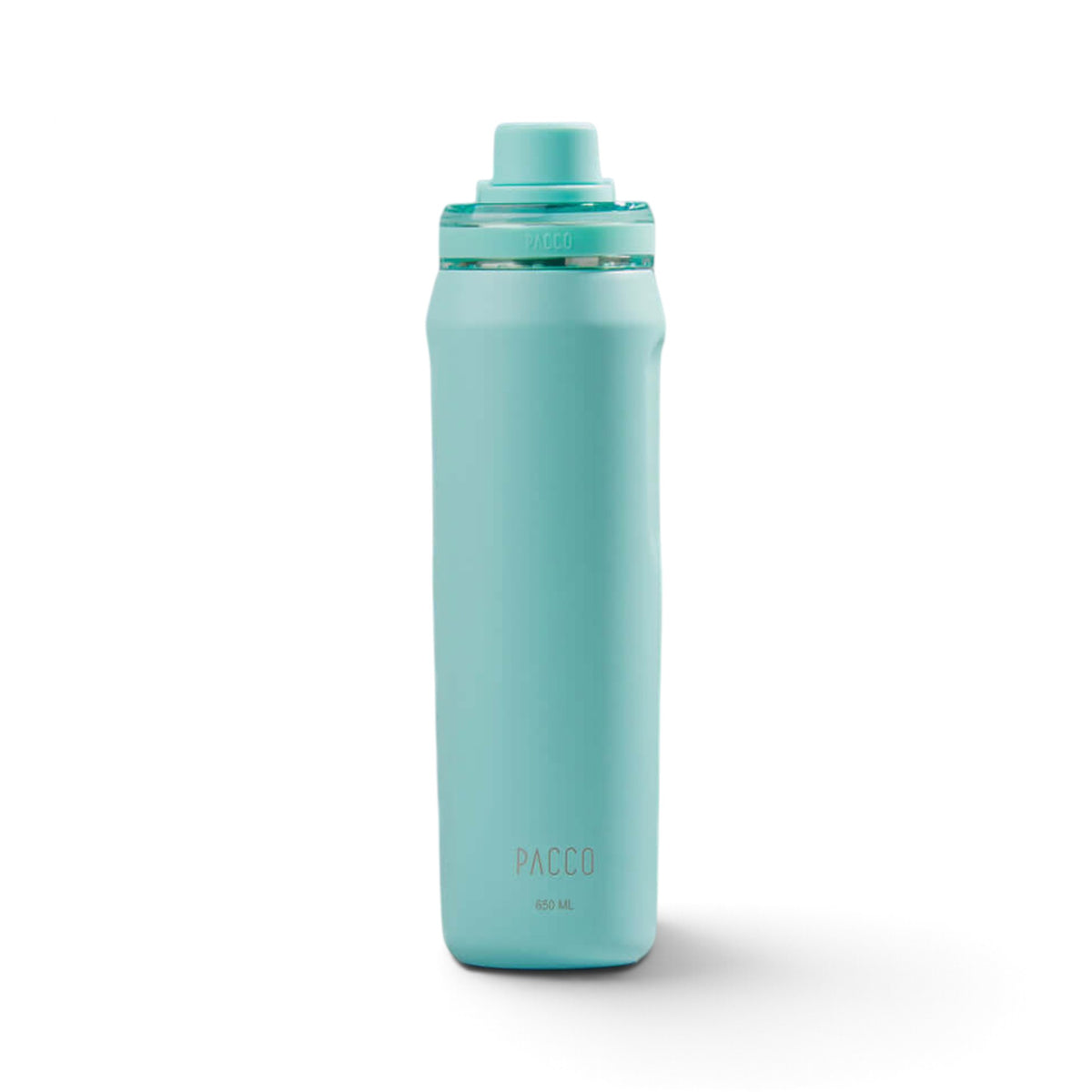 Garrafa Térmica PACCO Vyta 650ml em aço inox, design elegante, alta durabilidade, conserva temperatura de bebidas, cor verde menta.
