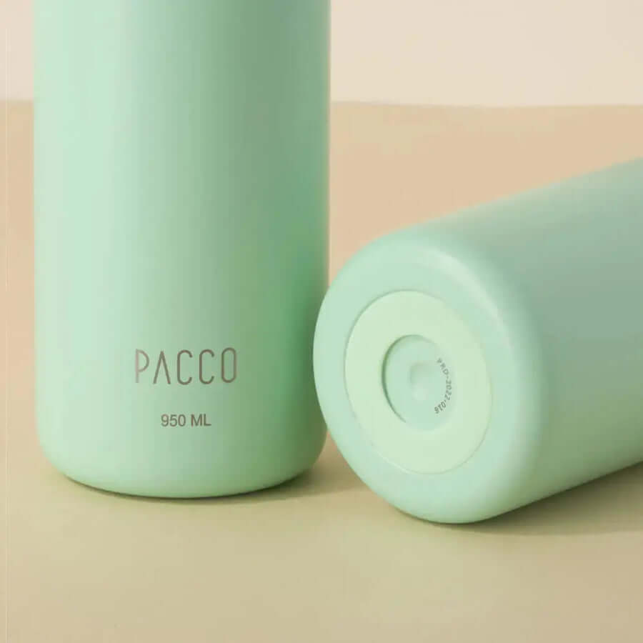 Garrafa Térmica PACCO Hydrav2 650ml verde clara com design moderno e acabamento sofisticado