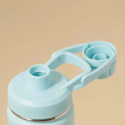 Tampa da Garrafa Térmica PACCO Hydrav2 650ml azul com design sofisticado e isolamento a vácuo para bebidas frias e quentes.