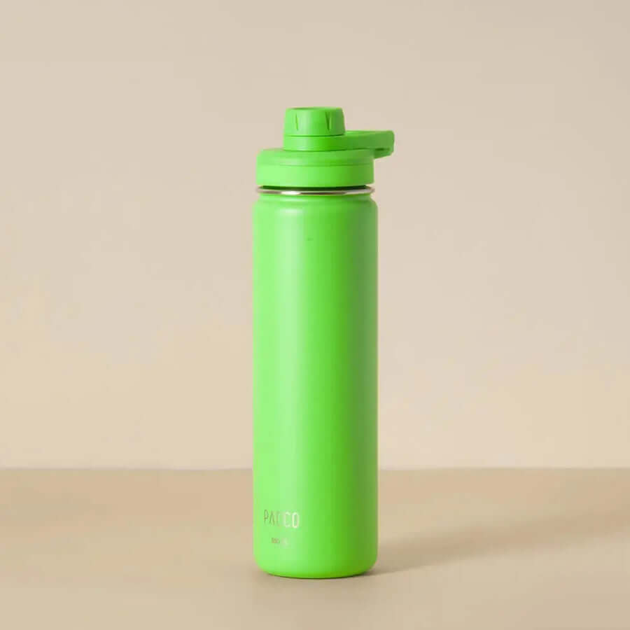 Garrafa Térmica PACCO Hydrav2 650ml verde com design elegante e desempenho térmico para bebidas quentes e frias.
