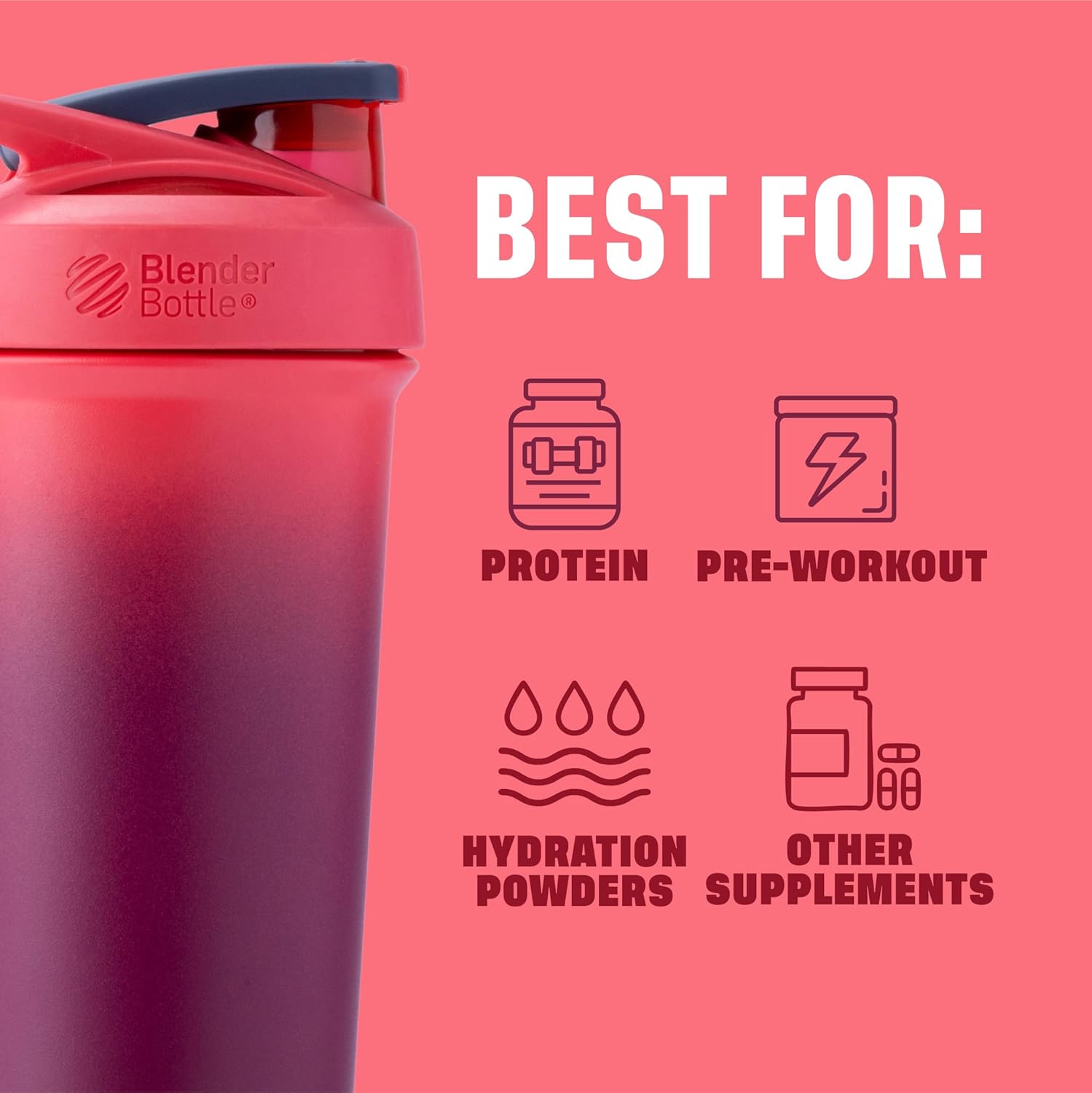 Coqueteleira Blender Bottle Strada Sleek 740ml