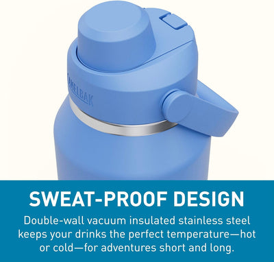 Garrafa Térmica Thrive Camelbak 1,18L com design à prova de suor e isolamento térmico em aço inox.