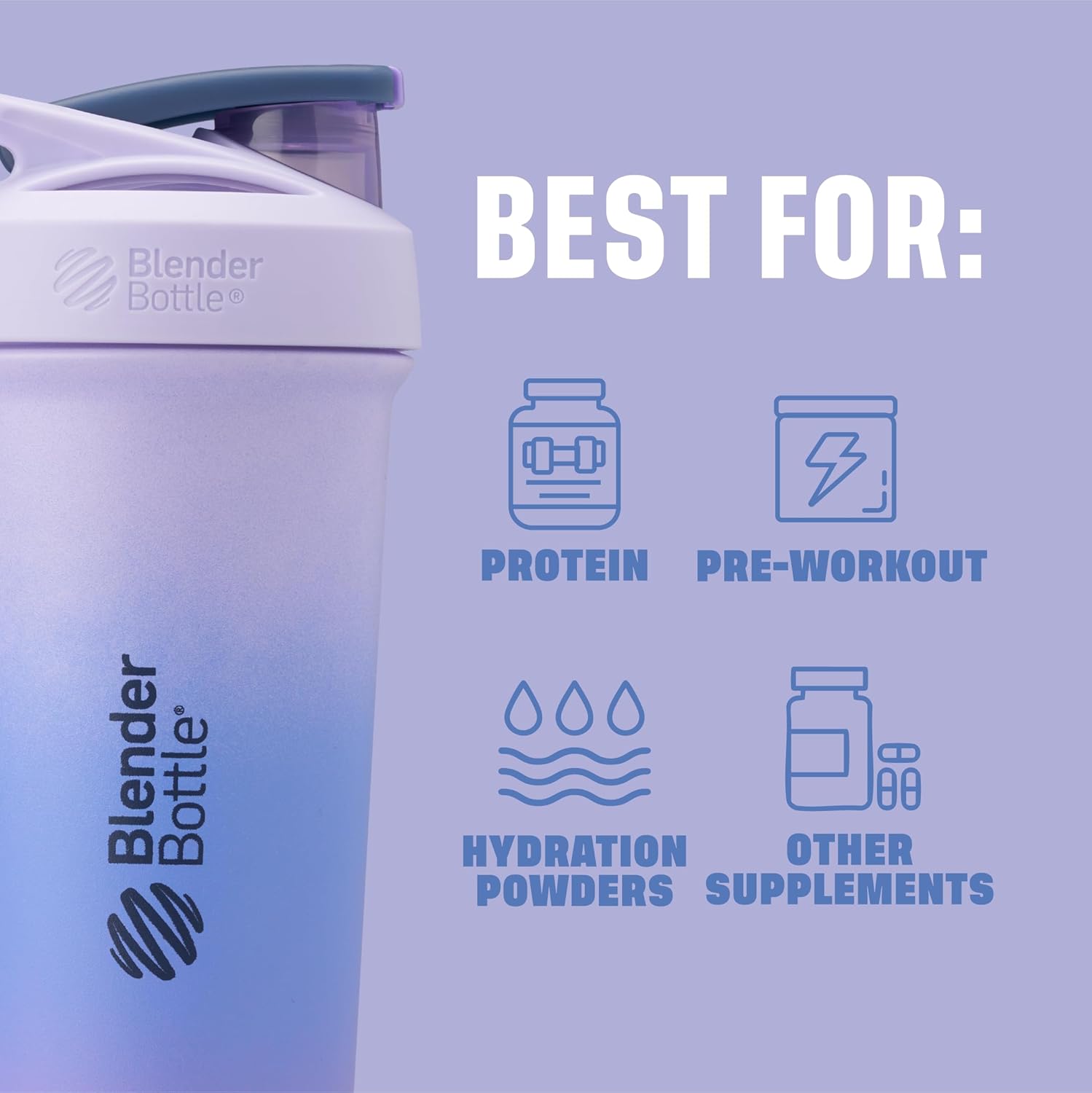Coqueteleira Blender Bottle Strada Sleek 740ml