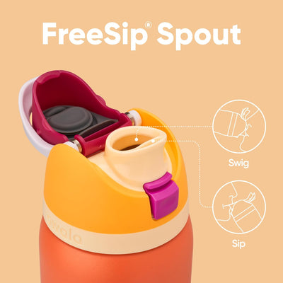 Garrafa Térmica Owala FreeSip - 1180ml | 40oz, destaque para o bico patenteado FreeSip com opções de bebida versáteis e tampa de segurança.